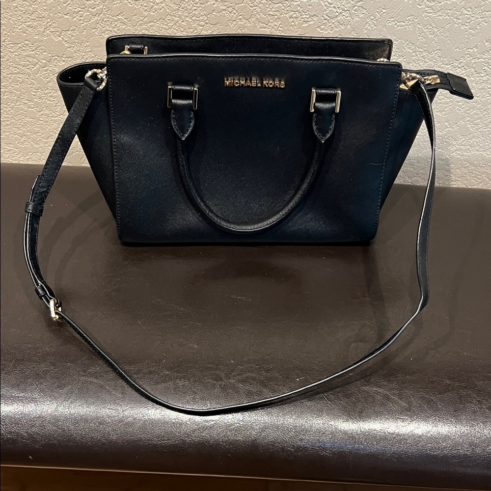 Michael Kors Black Satchel Bag